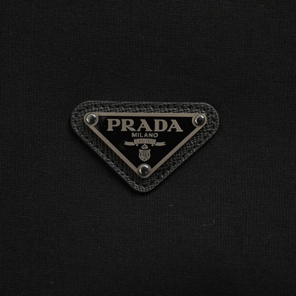 Prada Technical Cotton and Re-Nylon Cardigan- Black (5) Prada Technical Cotton and Re-Nylon Cardigan- Black