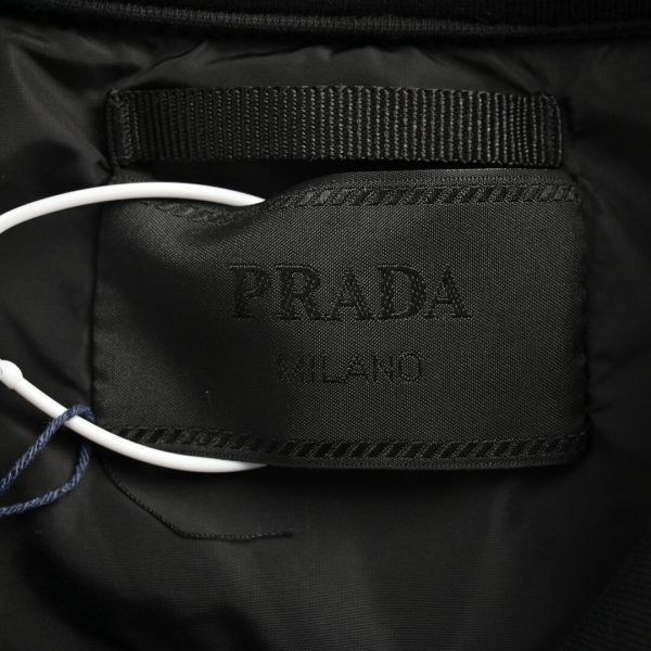 Prada Technical Cotton and Re-Nylon Cardigan- Black (6) Prada Technical Cotton and Re-Nylon Cardigan- Black