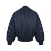 Prada Triangular logo-patch Bomber Jacket- Dark Blue (6) Prada Triangular logo-patch Bomber Jacket- Dark Blue