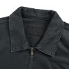 Prada Zipper Denim Blouson Jacket- Black