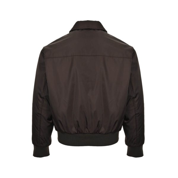 Prada Zipper Pocket Re-Nylon Blouson Jacket- Brown (9) Prada Zipper Pocket Re-Nylon Blouson Jacket- Brown