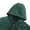 Prada Zipper Recycled Re-Nylon Hooded Jacket- Jungle Green (7) Prada Zipper Recycled Re-Nylon Hooded Jacket- Jungle Green