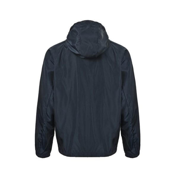 Prada Zipper Recycled Re-Nylon Hooded Jacket- Navy Blue