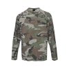 Stüssy Raglan Thermal Long-Sleeve Crew T-Shirt- Black Desert Camouflage