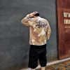 Stüssy Raglan Thermal Long-Sleeve Crew T-Shirt- Desert Camouflage