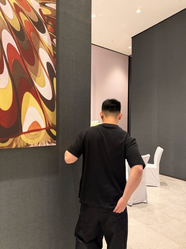 Acne Studios Logo Cotton-Blend Jersey T-Shirt- Black