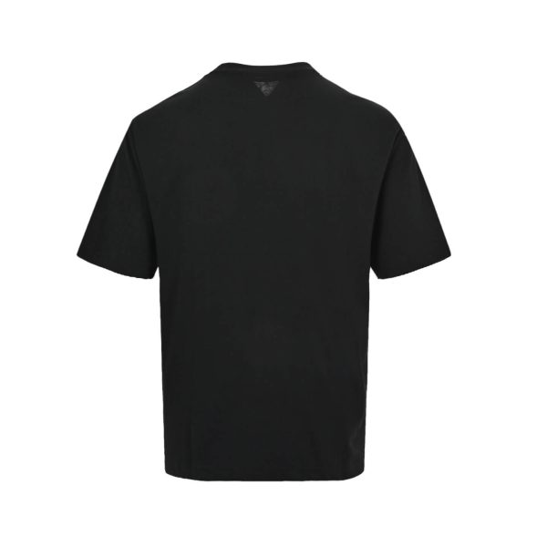 Acne Studios Logo Cotton-Blend Jersey T-Shirt- Black