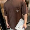 Acne Studios Logo Cotton-Blend Jersey T-Shirt- Brown