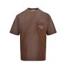 Acne Studios Logo Cotton-Blend Jersey T-Shirt- Brown