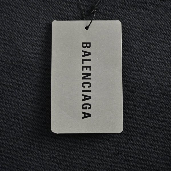 Balenciaga Bal Oversized Zip Hoodie- Black