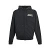 Balenciaga Bal Oversized Zip Hoodie- Black