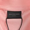 Balenciaga Cola Rhinestone Distressed T-shirt- Pink