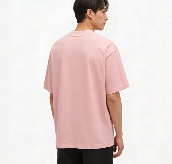 Balenciaga Cola Rhinestone Distressed T-shirt- Pink
