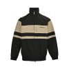 Balenciaga Contrast Stripe Zip Up Windbreaker Jacket- Nude