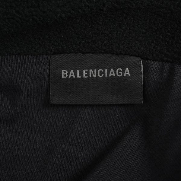 Balenciaga Loop Sports Icon Zip-Up Jacket- Black