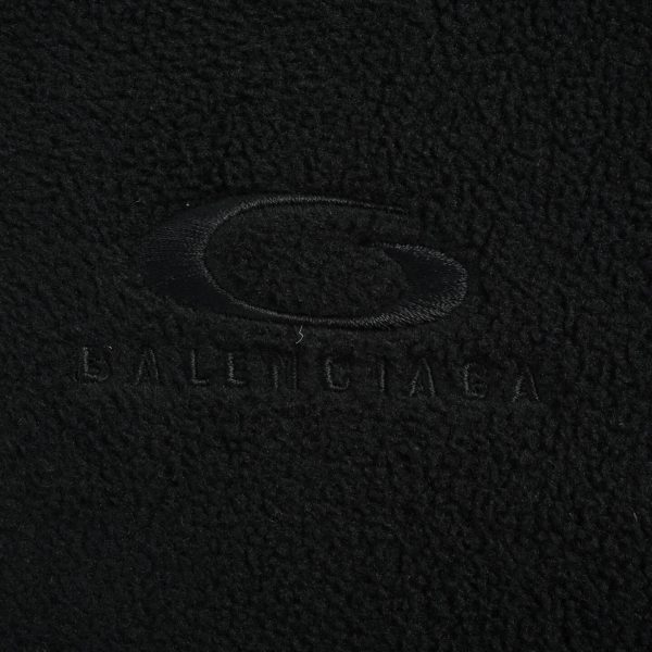 Balenciaga Loop Sports Icon Zip-Up Jacket- Black