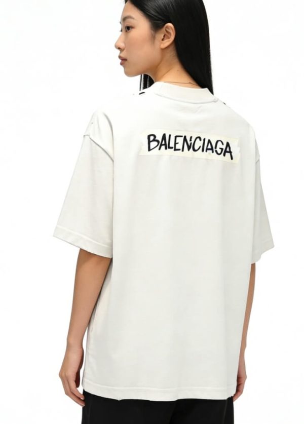 Balenciaga Masking Tape T-shirt- White