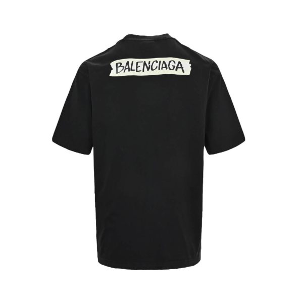 Balenciaga Masking Tape T-shirt- Black