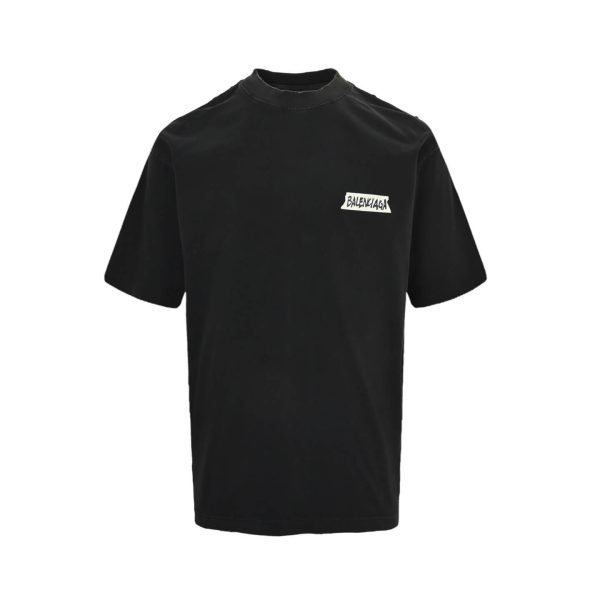 Balenciaga Masking Tape T-shirt- Black