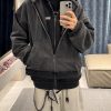 Balenciaga True Two-Piece Patchwork Hoodie- Black