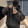 Balenciaga True Two-Piece Patchwork Hoodie- Black