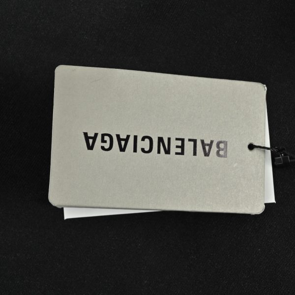 Balenciaga True Two-Piece Patchwork Hoodie- Black