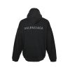 Balenciaga True Two-Piece Patchwork Hoodie- Black