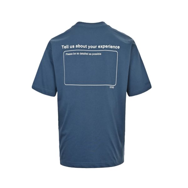 Balenciaga star-print T-shirt- Navy Blue