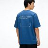 Balenciaga star-print T-shirt- Navy Blue