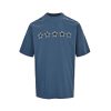 Balenciaga star-print T-shirt- Navy Blue