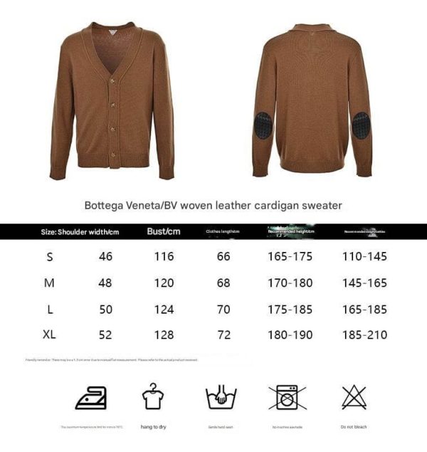 Bottega Veneta Wool Cardigan Sweater- Brown