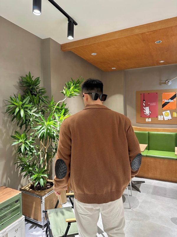 Bottega Veneta Wool Cardigan Sweater- Brown