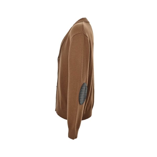 Bottega Veneta Wool Cardigan Sweater- Brown