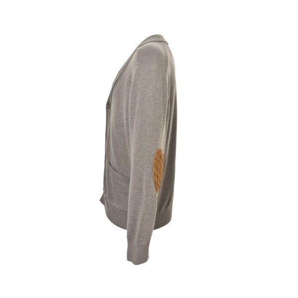 Bottega Veneta Wool Cardigan Sweater- Gray (10) Bottega Veneta Wool Cardigan Sweater- Gray