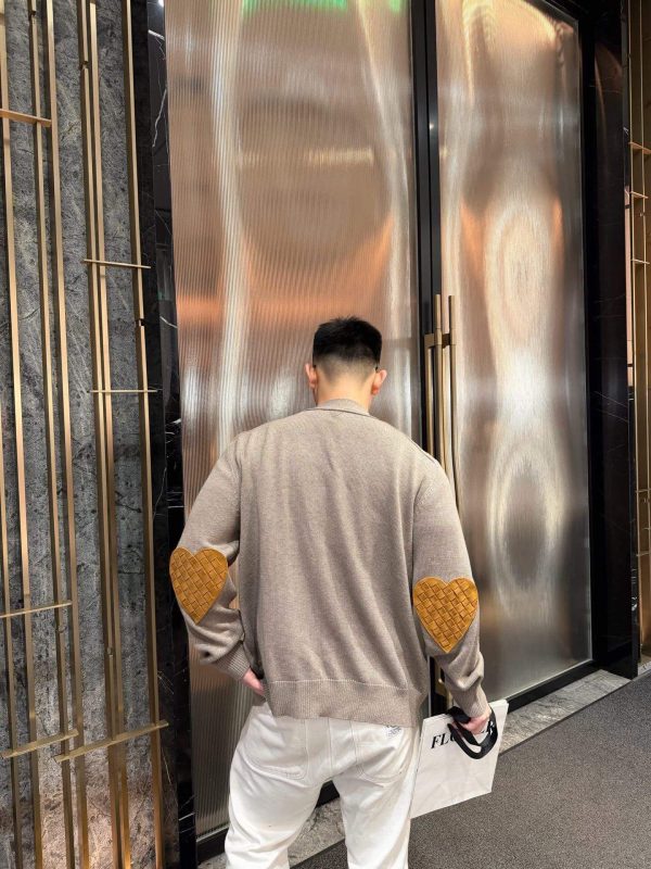 Bottega Veneta Wool Cardigan Sweater- Gray (2) Bottega Veneta Wool Cardigan Sweater- Gray