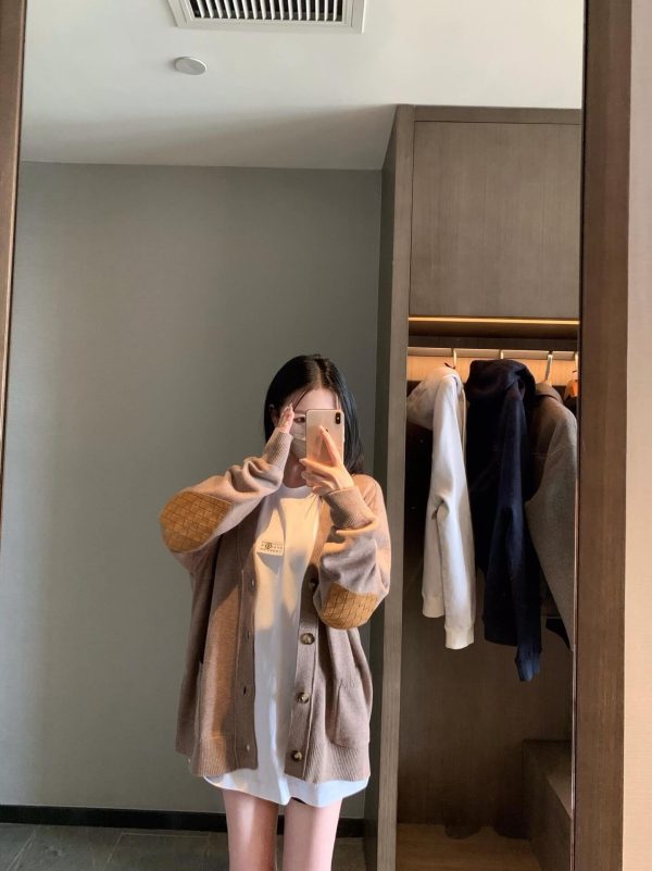 Bottega Veneta Wool Cardigan Sweater- Gray (5) Bottega Veneta Wool Cardigan Sweater- Gray