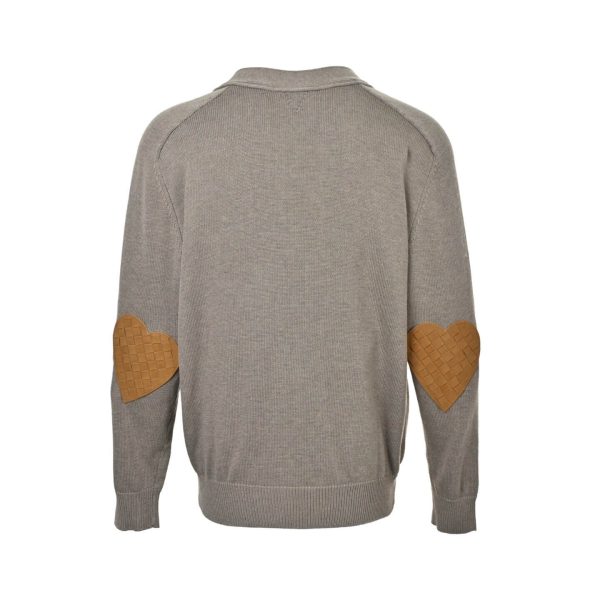 Bottega Veneta Wool Cardigan Sweater- Gray (9) Bottega Veneta Wool Cardigan Sweater- Gray