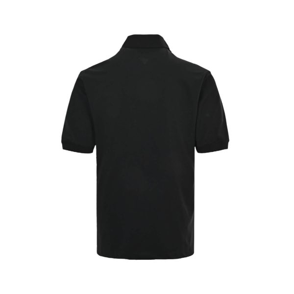 Brunello Cucinelli Embroidered Cotton Polo Shirt- Black