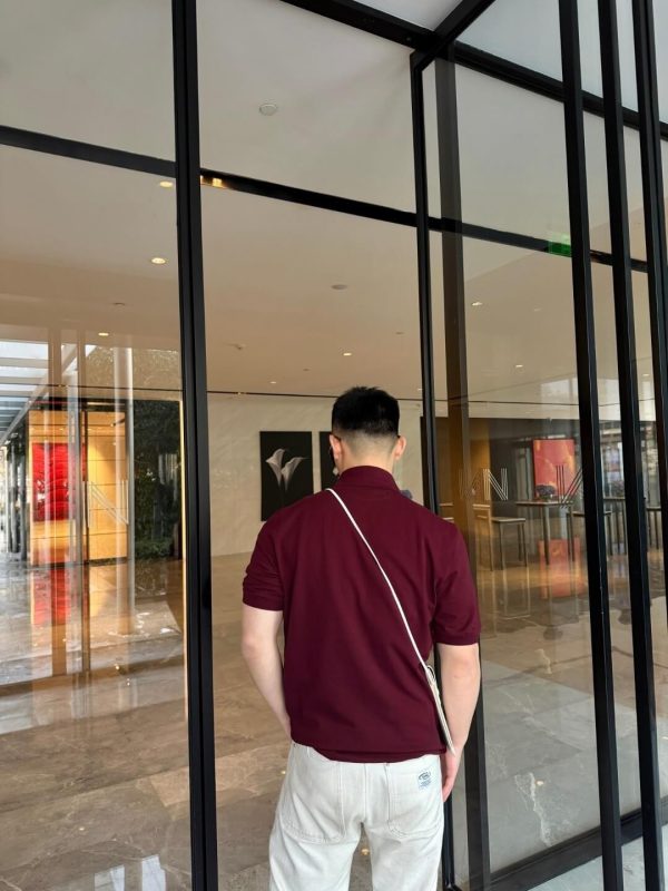 Brunello Cucinelli Embroidered Cotton Polo Shirt- Maroon