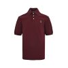 Brunello Cucinelli Embroidered Cotton Polo Shirt- Maroon