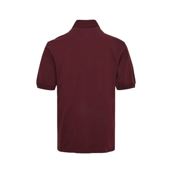 Brunello Cucinelli Embroidered Cotton Polo Shirt- Maroon