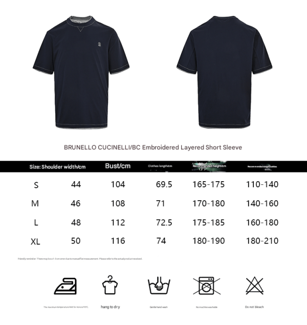 Brunello Cucinelli logo Short Sleeve- Grey