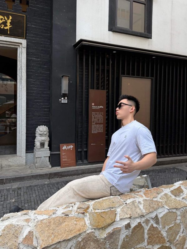 Brunello Cucinelli logo Short Sleeve- Grey