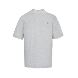 Brunello Cucinelli logo Short Sleeve- Grey