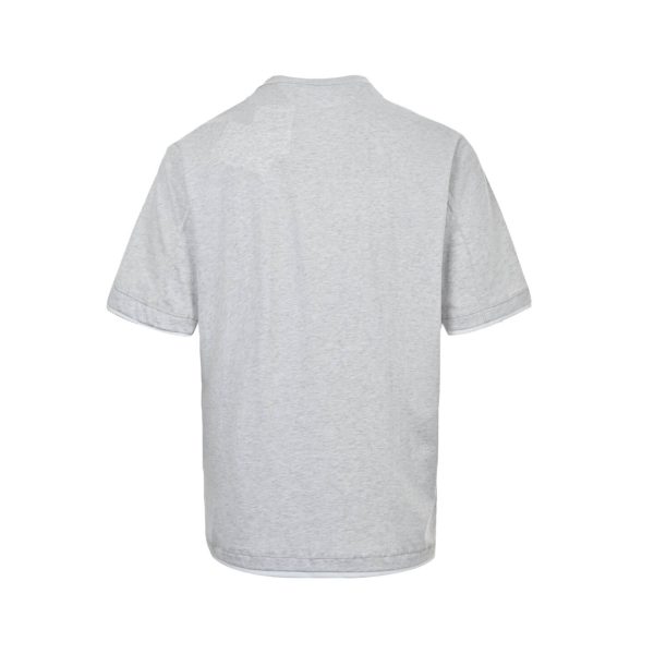 Brunello Cucinelli logo Short Sleeve- Grey