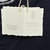 Brunello Cucinelli logo Short Sleeve- Navy Blue
