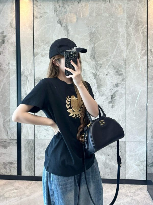 Burberry B Crest Cotton T-shirt- Black