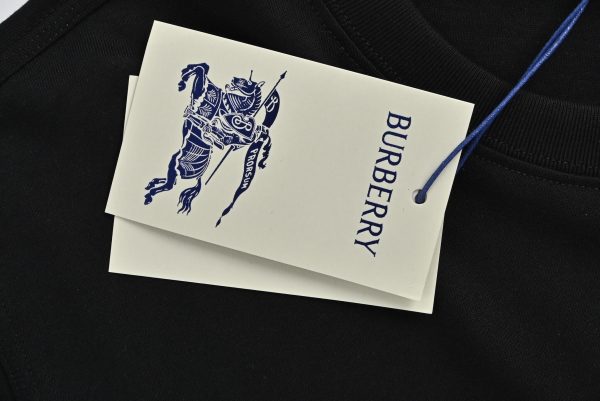 Burberry B Crest Cotton T-shirt- Black