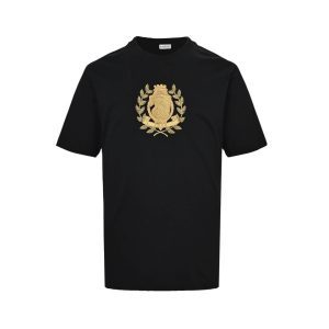 Burberry B Crest Cotton T-shirt- Black