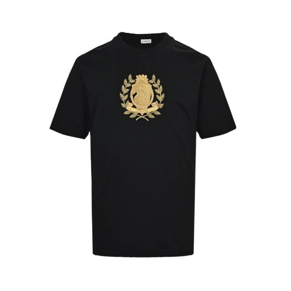 Burberry B Crest Cotton T-shirt- Black
